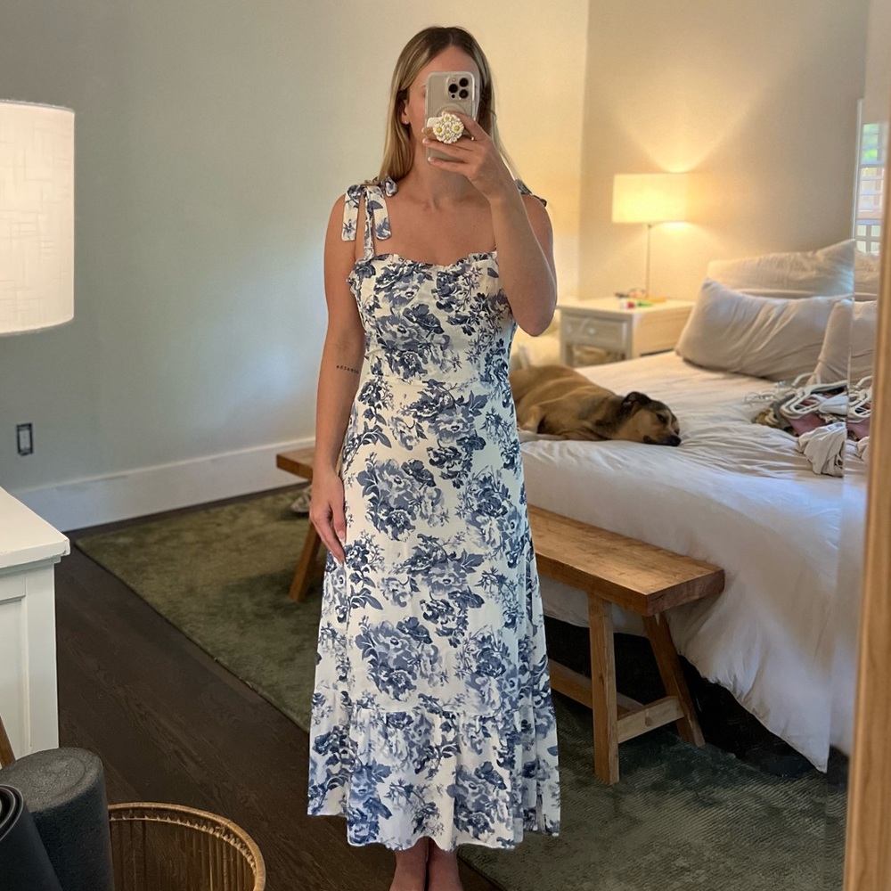 EUC O.P.T Toile de Jouy Dress